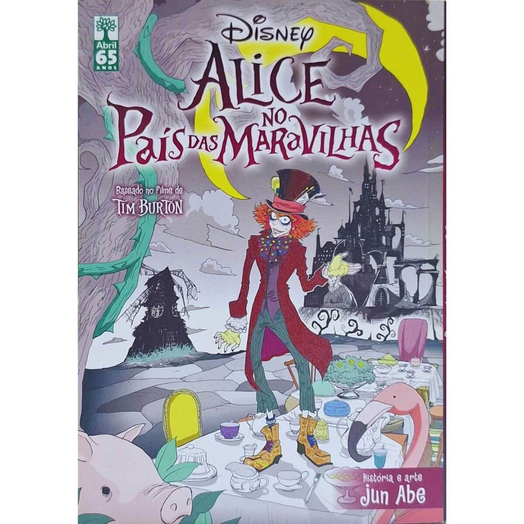 Quadrinhos HQ Gibi Graphic Novel Mangá Alice no País das Maravilhas Volume 2 de 2 História e Arte Jun Abe
