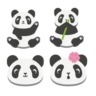 Kit com 4 Borracha Divertida Animada PANDA em Oferta na Shopee