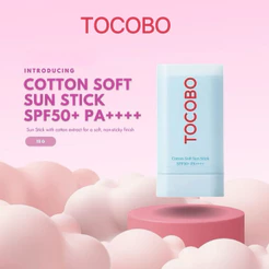 TOCOBO Algodão Soft Sun Stick 19g/Cica Cooling Fps50 + PA +