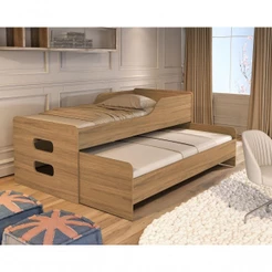 Bicama Solteiro Reforçada Com Cama Auxiliar 100% Mdf – Elis