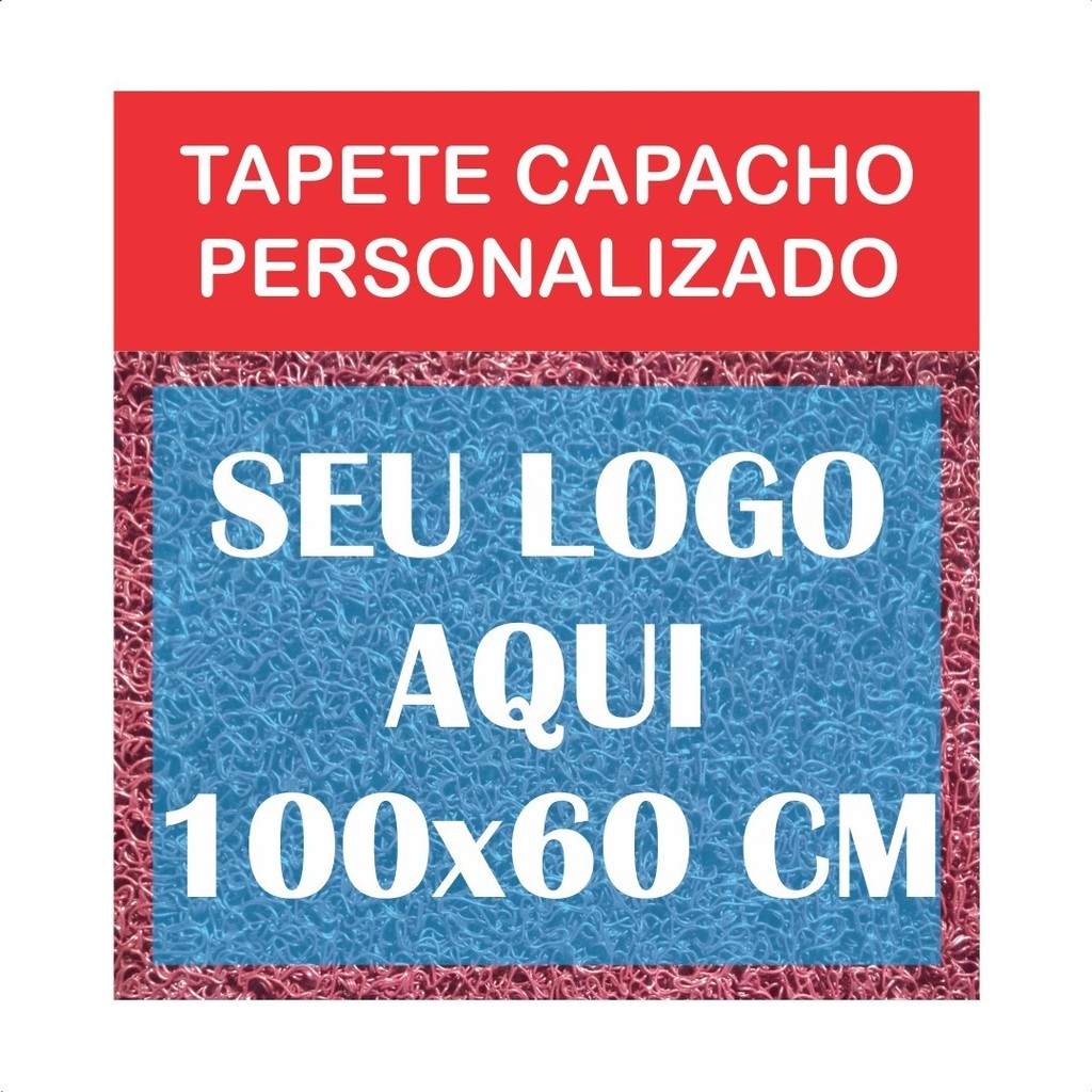 Tapete Capacho 100x60 Personalizado Empresa Loja Logotipo entrada porta comercio vinil em Oferta na Shopee
