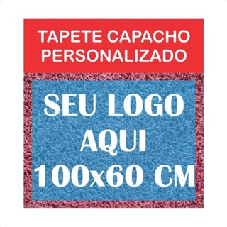 Tapete Capacho 100x60 Personalizado Empresa Loja Logotipo entrada porta comercio vinil em Oferta na Shopee