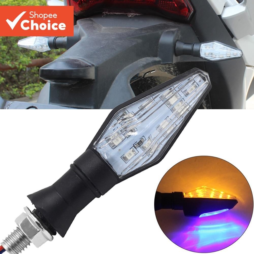 Universal Motocicleta Grite ow Fluindo Sinal De Volta Indica tor Led Luz Moto Arr Pisca Luzes Traseiras