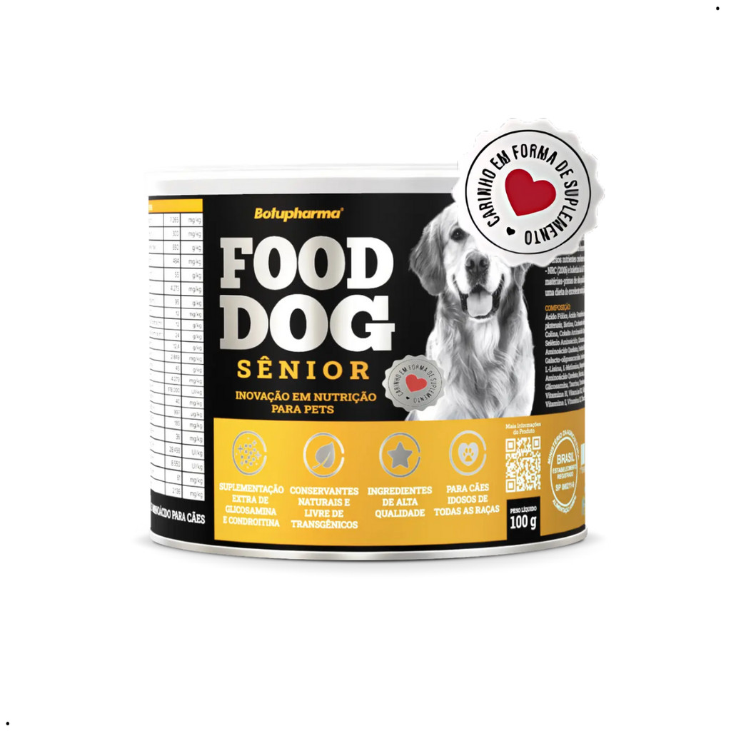 Food Dog Sênior  Suplemento Para Cães Botupharma 100g