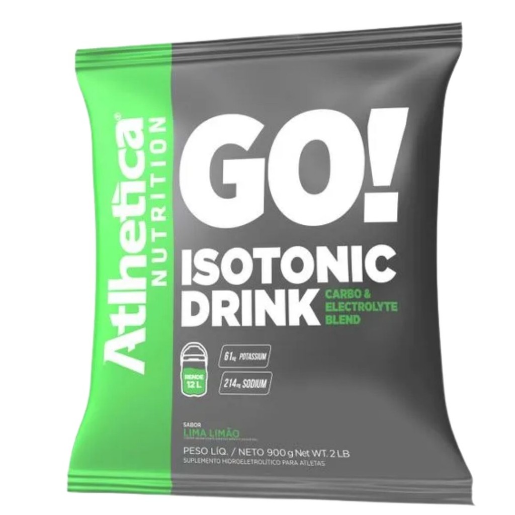 Go! Isotonic Drink Saco 900g Atlhetica Nutrition / LIMA LIMÃO em Oferta na Shopee