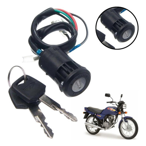 Chave Ignição Contato Miolo Cg 125 Titan Cargo Ks 1995 1996 1997 1998 1999