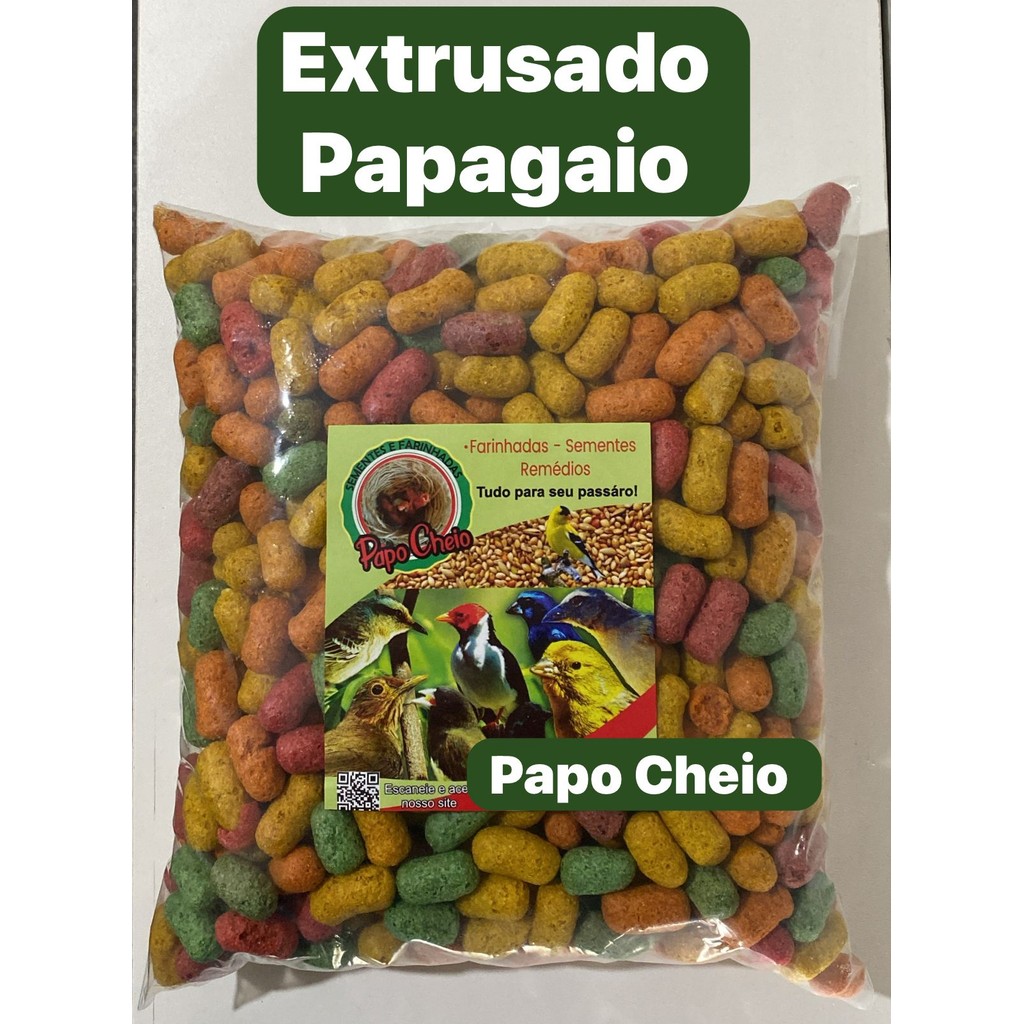 Extrusado Papagaio à granel 1 kg em Oferta na Shopee
