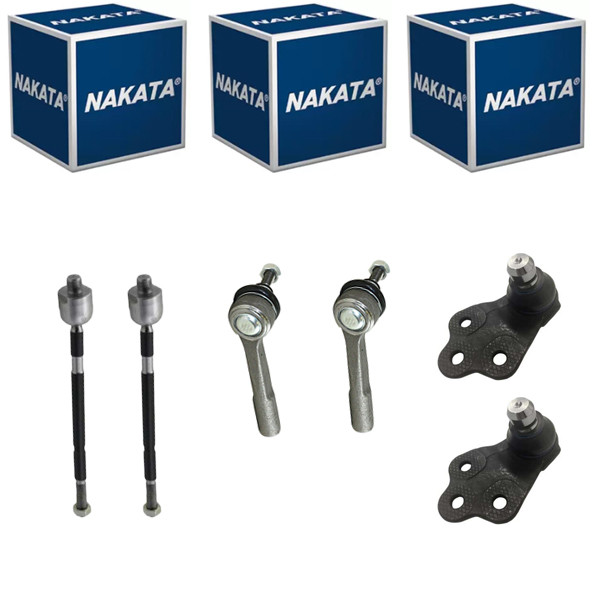 Kit 2 Barra + 2 Pivo + 2 Terminal Fiat Toro 2016 a 2025 Nakata