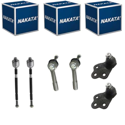 Kit 2 Barra + 2 Pivo + 2 Terminal Fiat Toro 2016 a 2025 Nakata