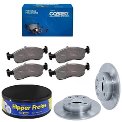 Kit Disco Freio Sólido + Jogo Pastilha Freio FIAT ARGO 2017 a 2023 – HIPPER FREIOS / COBREQ