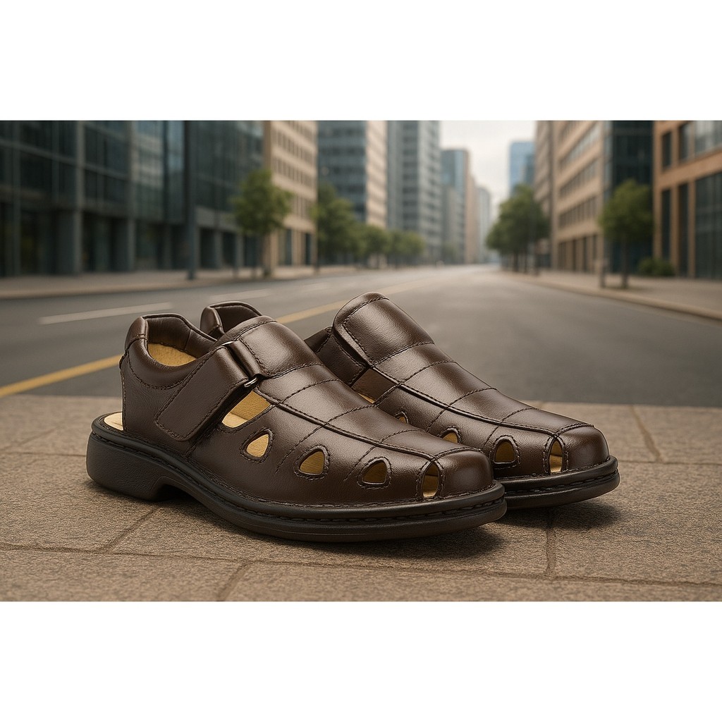 Sandália Conforto Antistress Gel Masculina Casual Leve