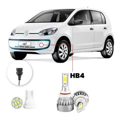Lampada Farol Milha Led Volkswagen Up 2018 A 2022 20000lm