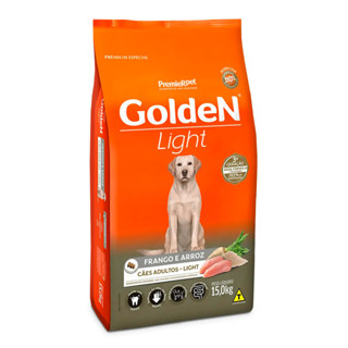 Ração Premier Golden Fórmula Light Cães Adultos Frango e Arroz 15kg em Oferta na Shopee