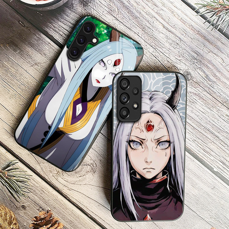 naruto Kaguya Otsutsuki Capa De Telefone De Vidro Para Samsung Galaxy A14 A16 A30 A22 A32 A33 A34 A40 A42 A55 4G A52 A53