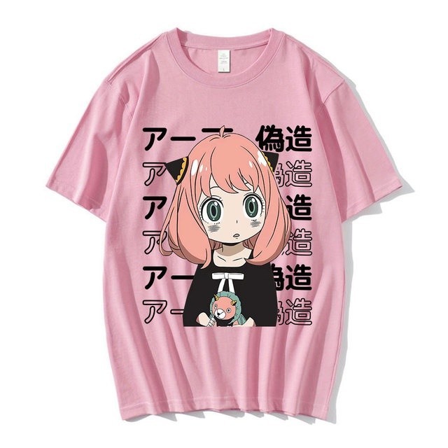 Camiseta Anime Japonês Espião x Família Anya Moda Indie Manga