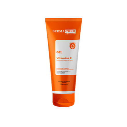 Gel Facial Anti-Idade Vitamina C 100G - Dermachem em Oferta na Shopee