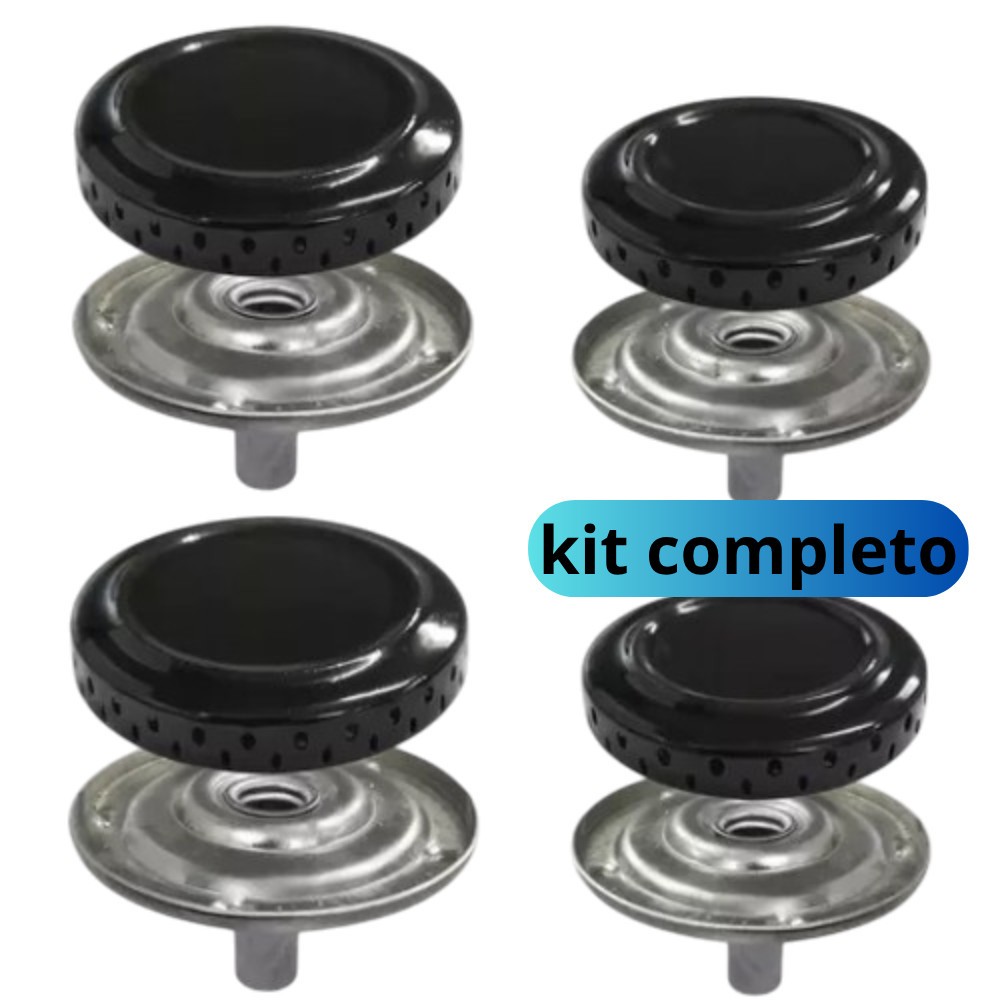 Fogão Atlas Kit 4 bocas Fogão Atlas Mônaco Espalhador com Queimador