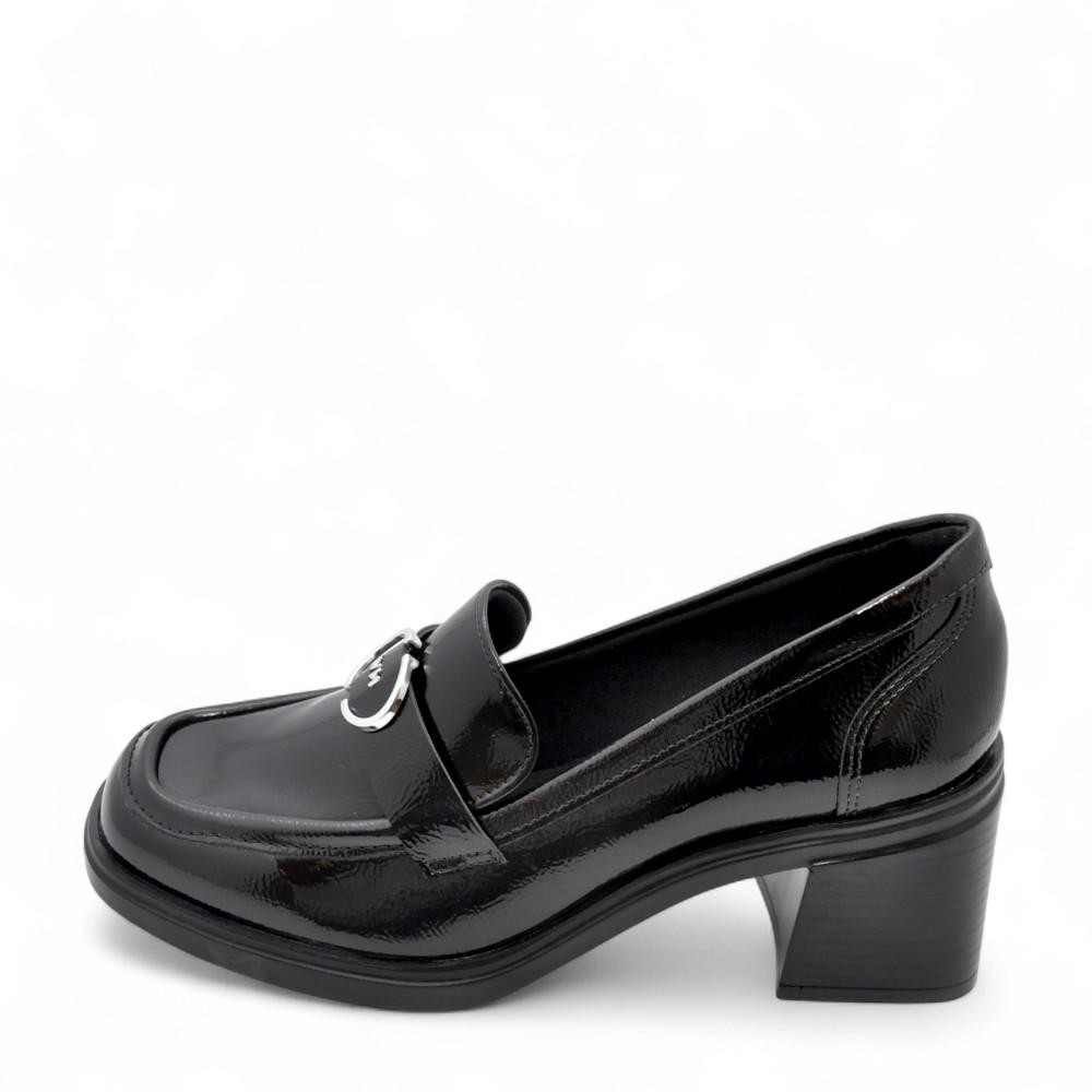 Sapato Feminino Via Marte Salto Medio REF: 253-002-01 VERNIZ VIENA