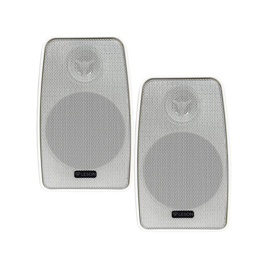 Par de Caixas Som Ambiente Resistente Água 140w 8Ohms Branca Leson - 2LSA74CXB Som Automotivo em Oferta na Shopee