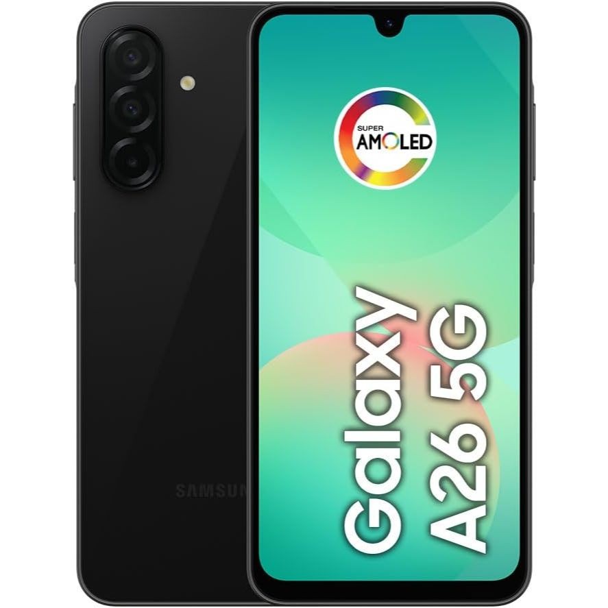 Smartphone Samsung Galaxy A26 5G 256GB, 8GB RAM - Preto NOVO LACRADO COM GARANTIA E NFe ENVIO RAPIDO
