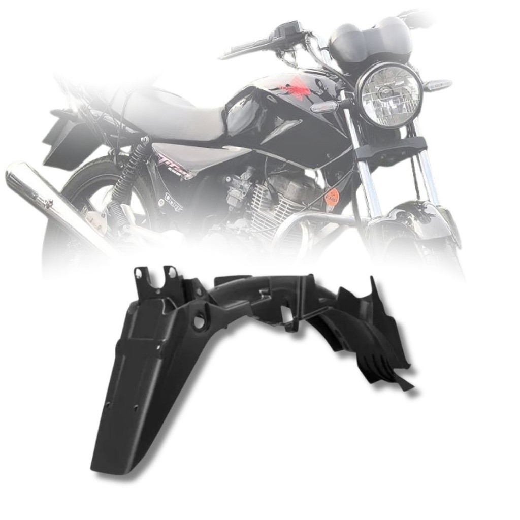 Paralama Traseiro Suporte de Placa Cg Titan 150 Modelo Original 2004 2005 2006 2007 2008 Preto Pro Tork