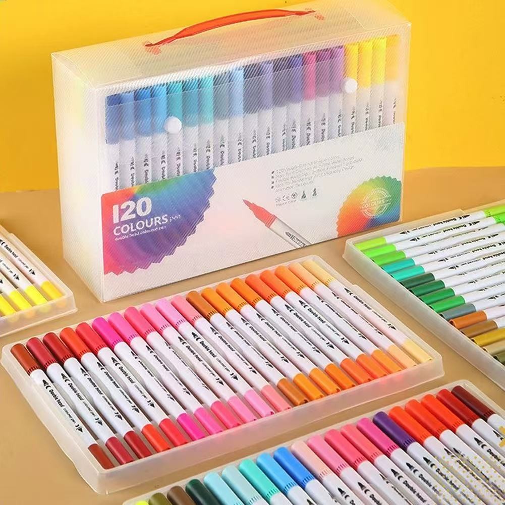 Kit de Canetas Hidrográficas varias Cores – Tons Vivos para Desenho, Pintura e Artesanato de 24 a 60 cores em Oferta na Shopee