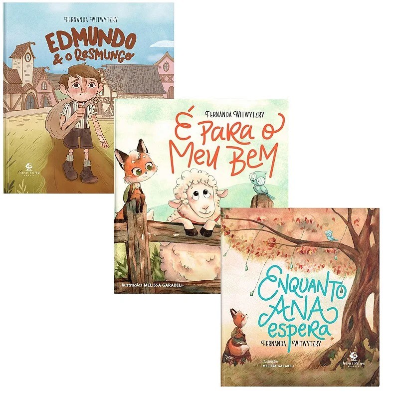 Kit com 3 Livros | Edmundo e o resmungo | É para o Meu Bem | Enquanto Ana Espera | Fernanda Witwytzky em Oferta na Shopee