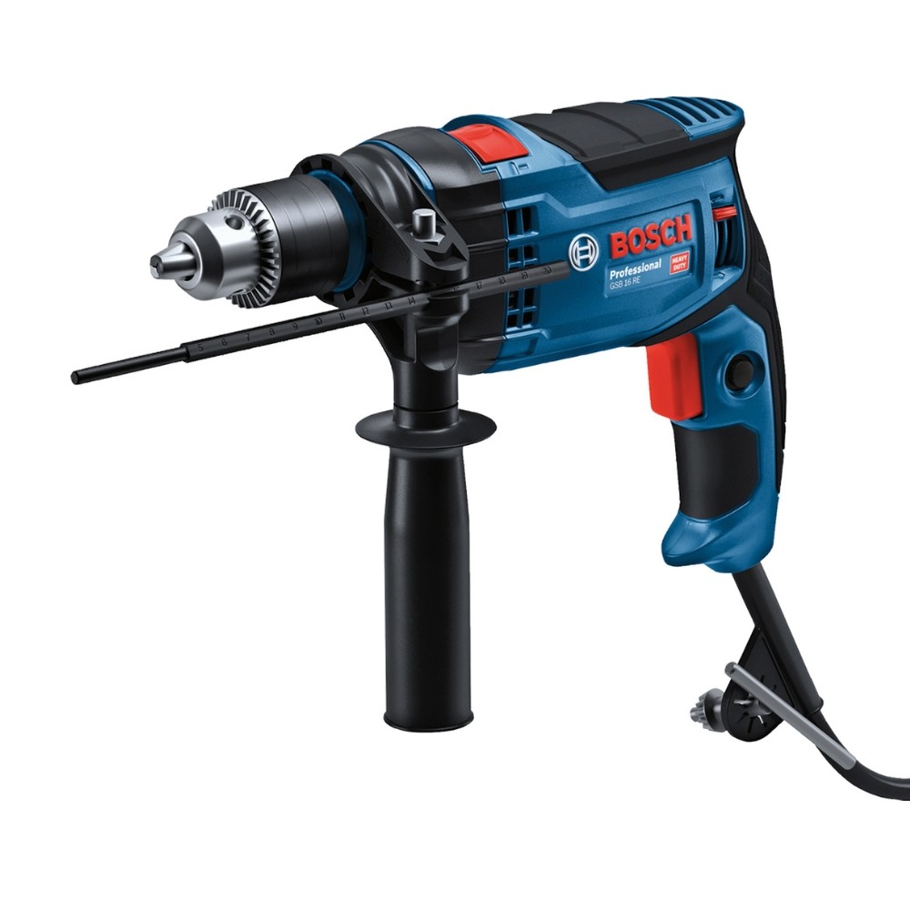 Furadeira de Impacto Profissional Bosch GSB 16 RE 850W 1/2" 220V – Elétrica para Concreto e Metal em Oferta na Shopee