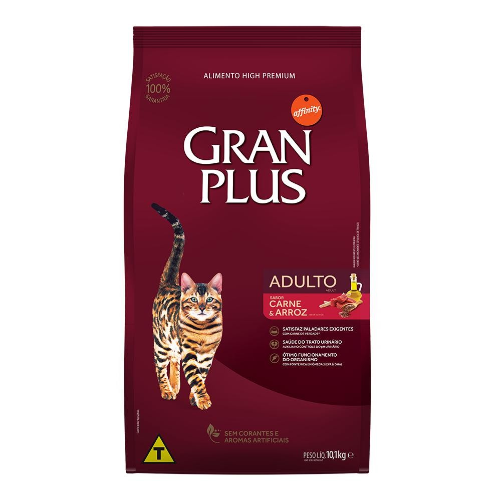 Ração GranPlus Para Gatos Adultos Carne E Arroz 10.1kg em Oferta na Shopee