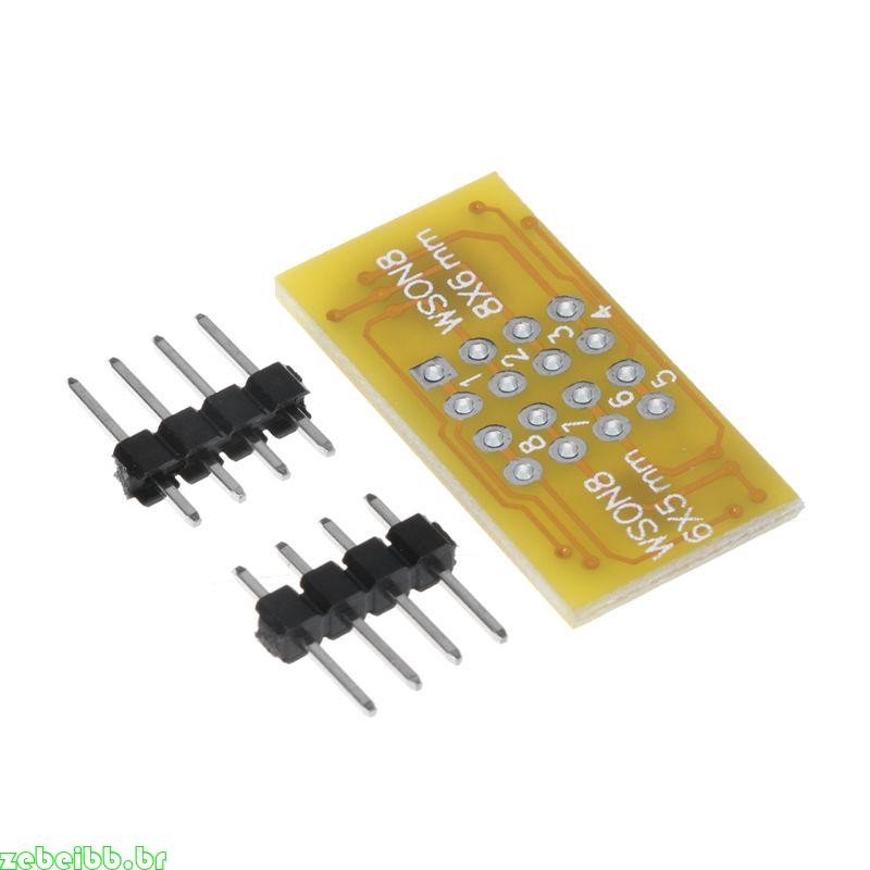 zebeibb 1 Peça 2 WSON8 Para Placa Adaptadora Programador DIP8 QFN8 DFN8 DIP8 WSON8 MLF8 D