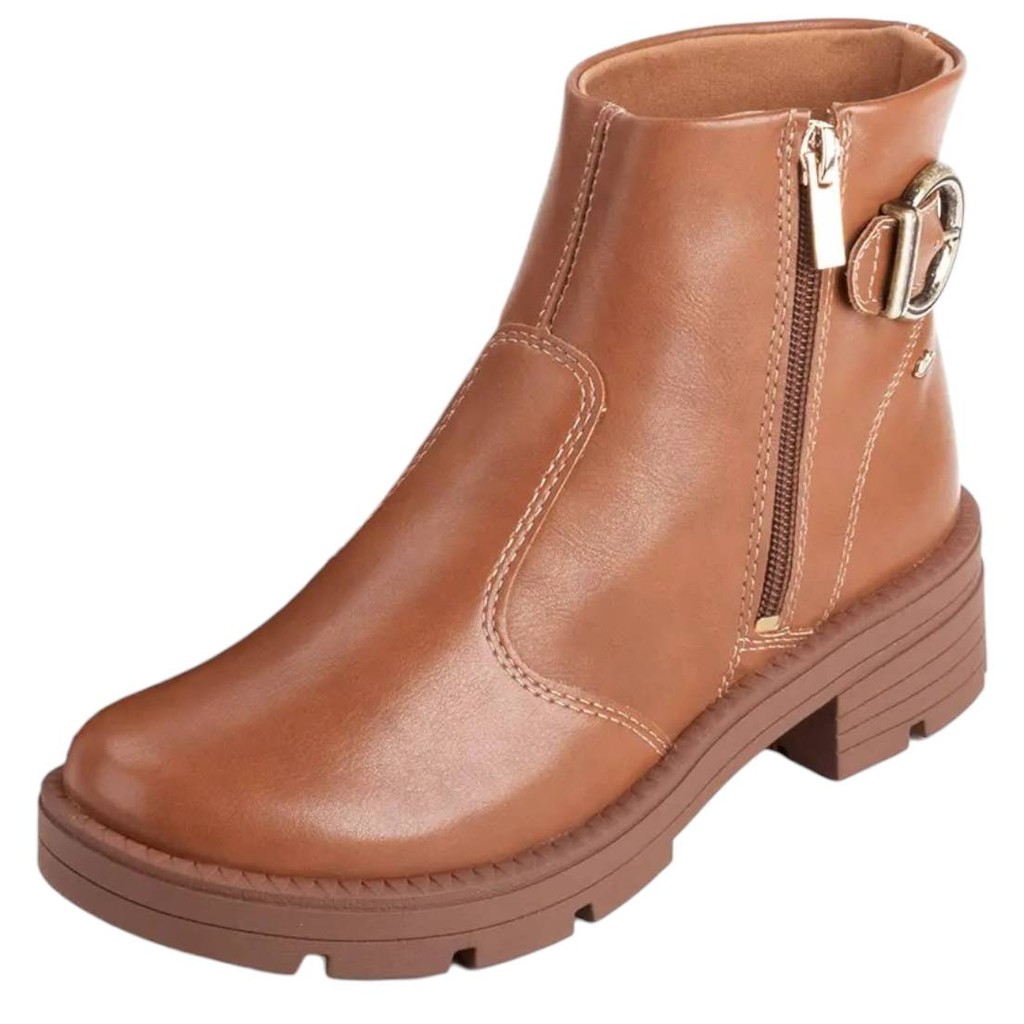Bota Feminina Coturno Fácil Calce Conforto Tratorada Dakota