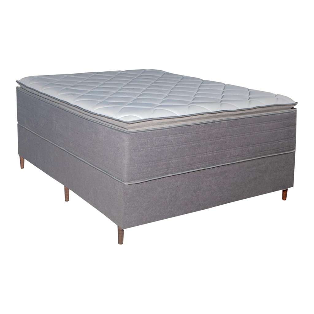 Colchão Casal Molas Ensacadas Vision + Base 138x188x71 Bom Pastor em Oferta na Shopee