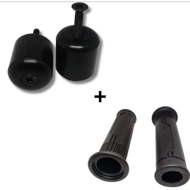 Kit Manopla + Peso de Guidão Preto Honda CG Cargo 160 em Oferta na Shopee