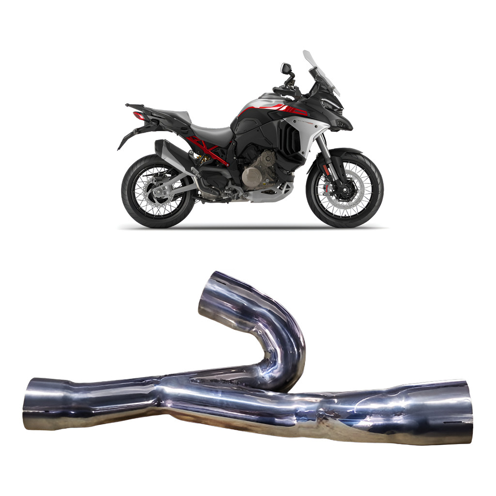 Eliminador Catalisador  Ducati V4 Multistrada Mexx Em Inox