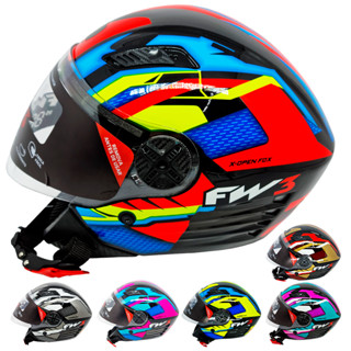 Capacete Aberto Fw3 X Open Up Fox Cores Tamanhos C/ Oculos em Oferta na Shopee