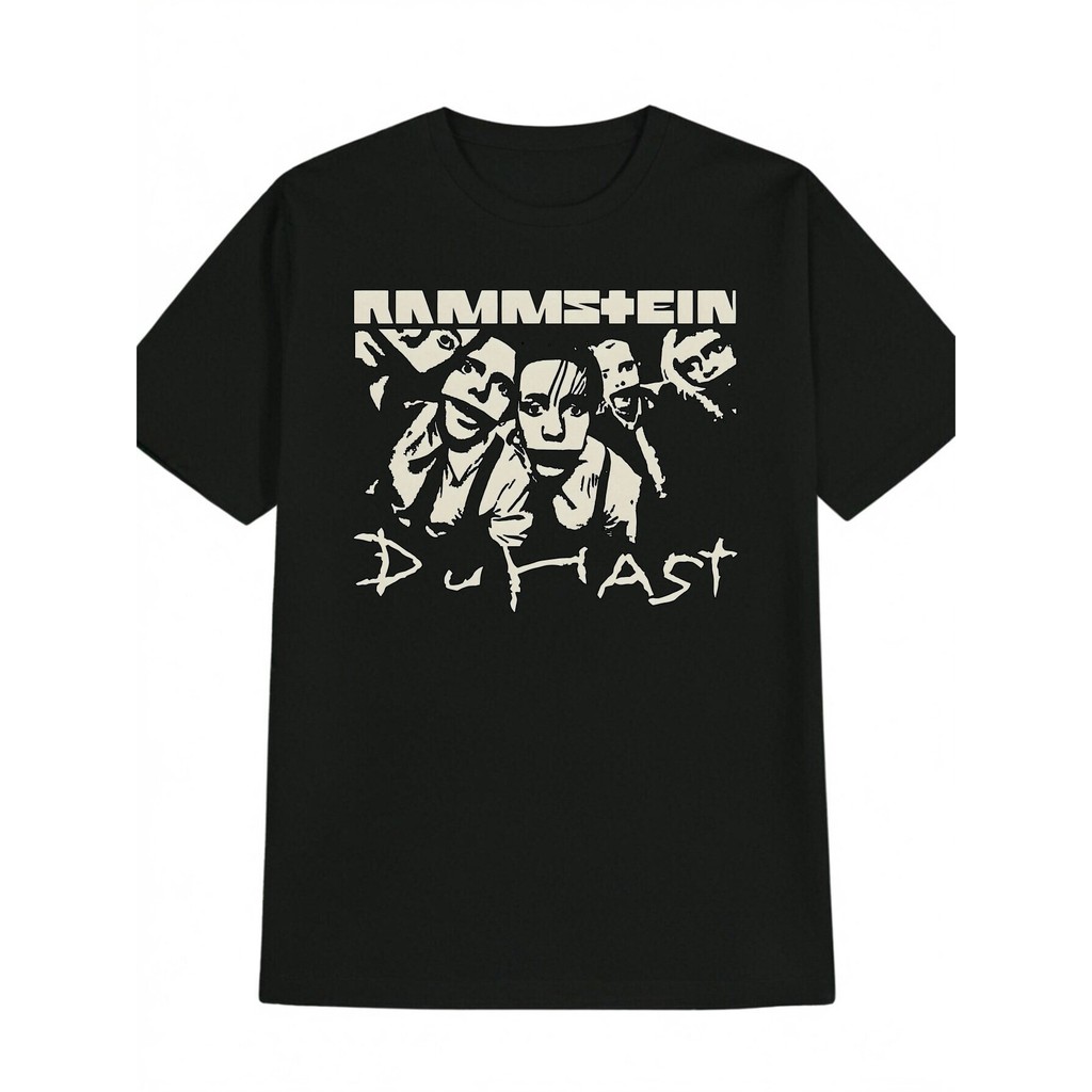 Camiseta Masculina Streetwear Oversized Rammstein Duast Unissex 100% Polímero Promoção