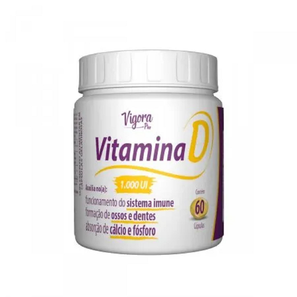 Vigora Plus Vitamina D 1.000 Ui Com 60 Cápsulas - Prati