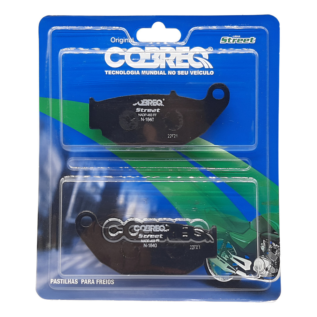 Pastilha de Freio Traseira CB 250 Twister / NXR 160 Bros / XRE 190 / XRE 300 ABS - Cobreq em Oferta na Shopee