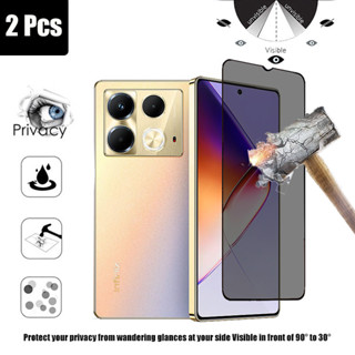 2 Pcs Película de Privacidade Fosca Anti-Impacto De Vidro Temperado Para infinix Note 40 30 Pro 30i 4G 5G em Oferta na Shopee