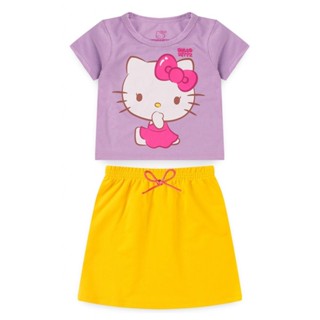 Conjunto Feminino Infantil Delicada - Hello Kitty em Oferta na Shopee