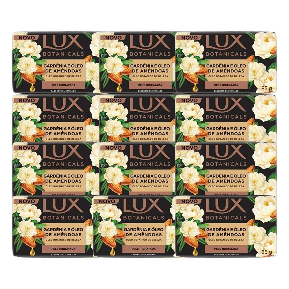 Kit 12 und Sabonete Lux Gardenia e Óleo de Amêndoas 85g em Oferta na Shopee