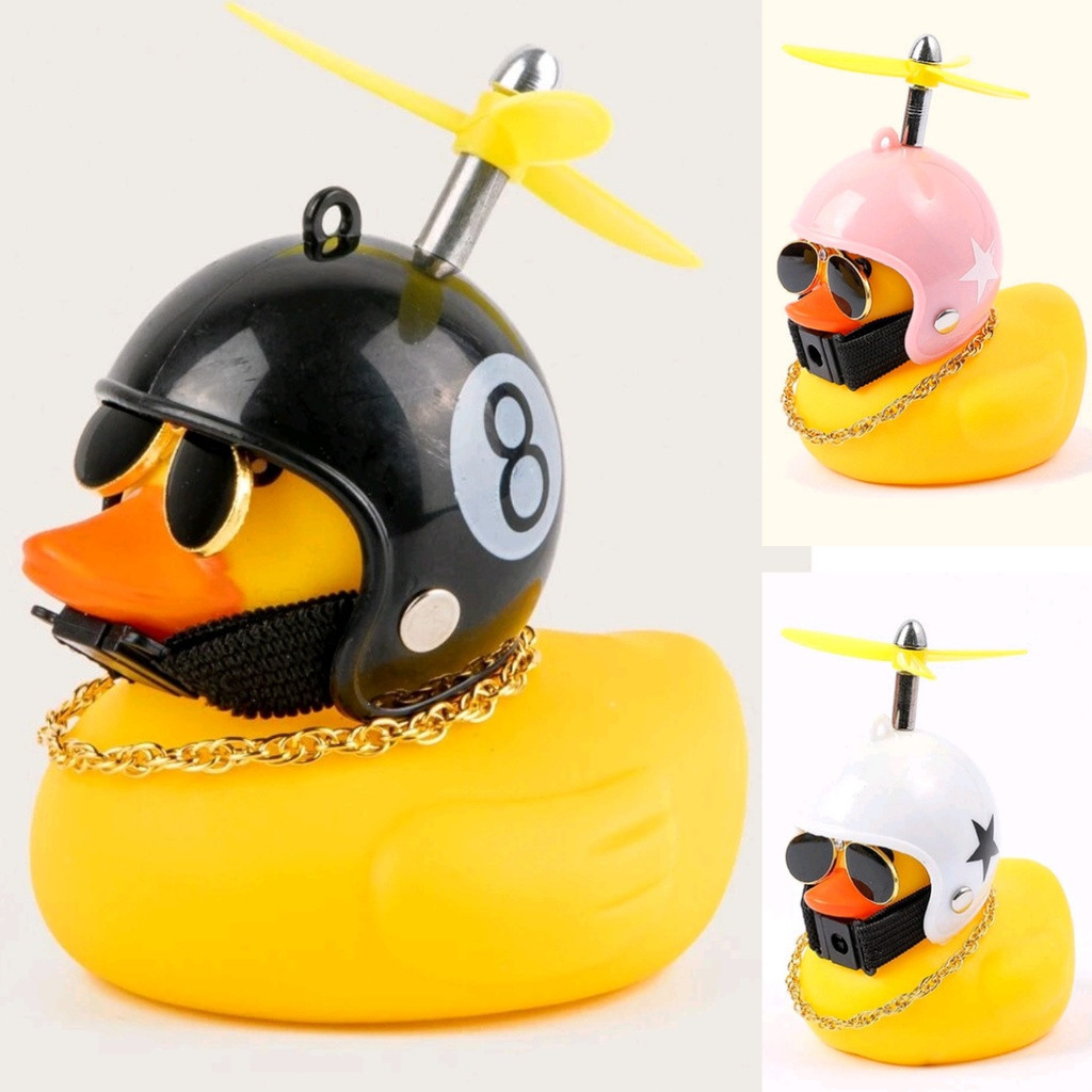 Patinho de Bike Moto Acessórios Guidão e Painel do Carro, pato amarelo bike, carro e quadriciclo