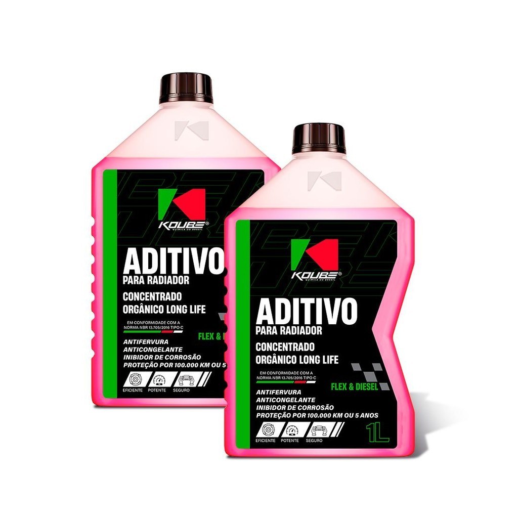 Aditivo Radiador Concentrado Orgânico Long Life Rosa