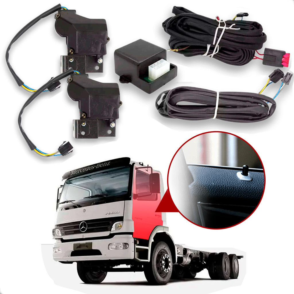 Travas Elétrica Atego Caminhão 2005 2006 2007 2008 2009 2010 2011 Até 2012 24v Tragial
