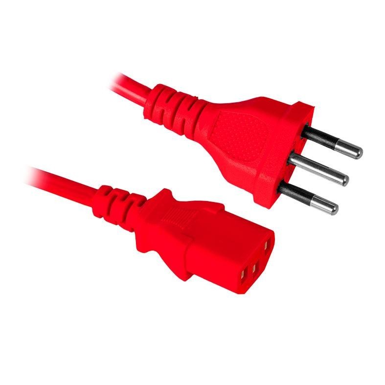 Cabo de Força Pichau 1.2m, 3 Pinos, Vermelho, PG-PWC-RD01 em Oferta na Shopee