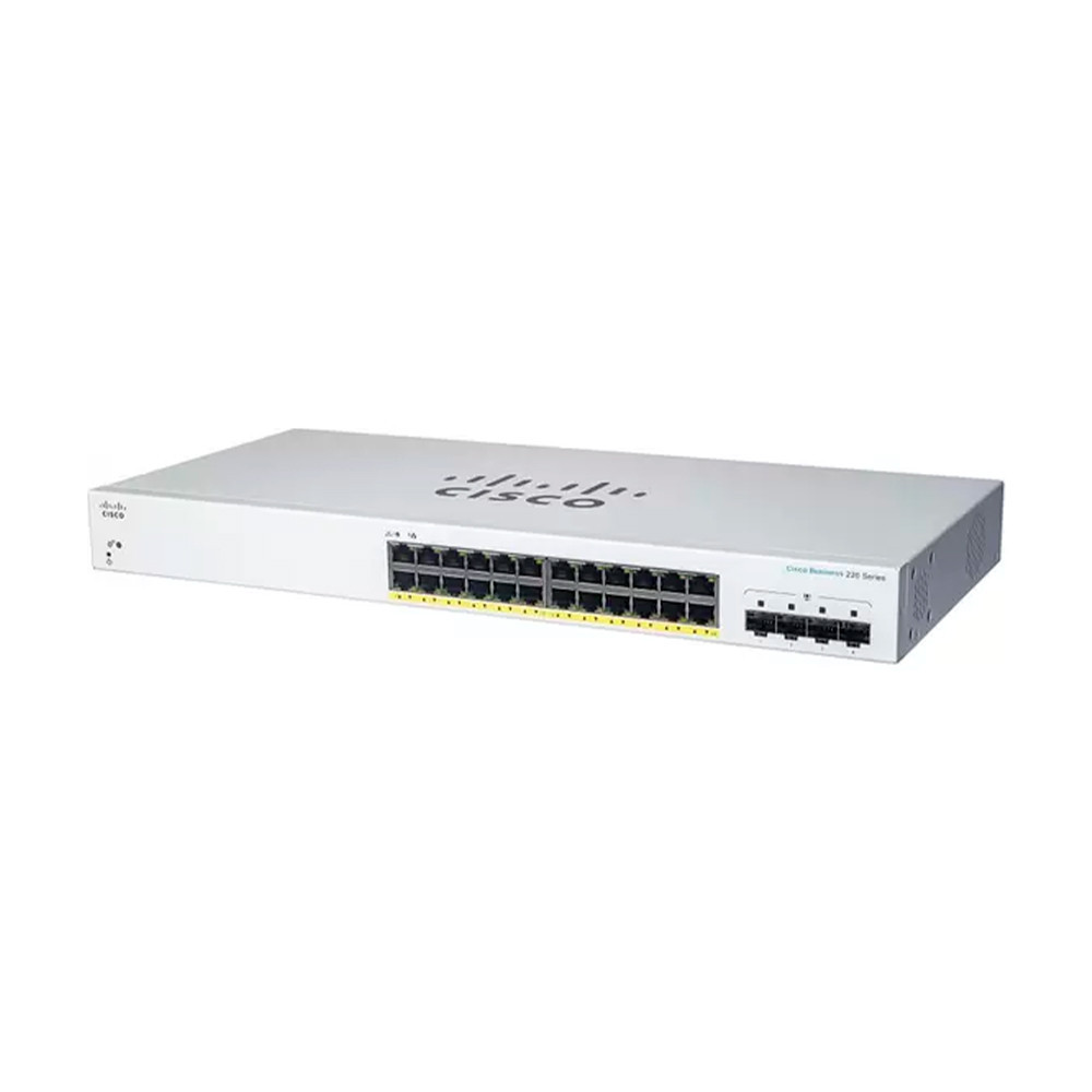 Switch Cisco CBS220 24 Portas Gigabit 10/100/1000 4X1G SFP Layer 2 CBS220-24T-4G Gerenciável - Computers & Accessories