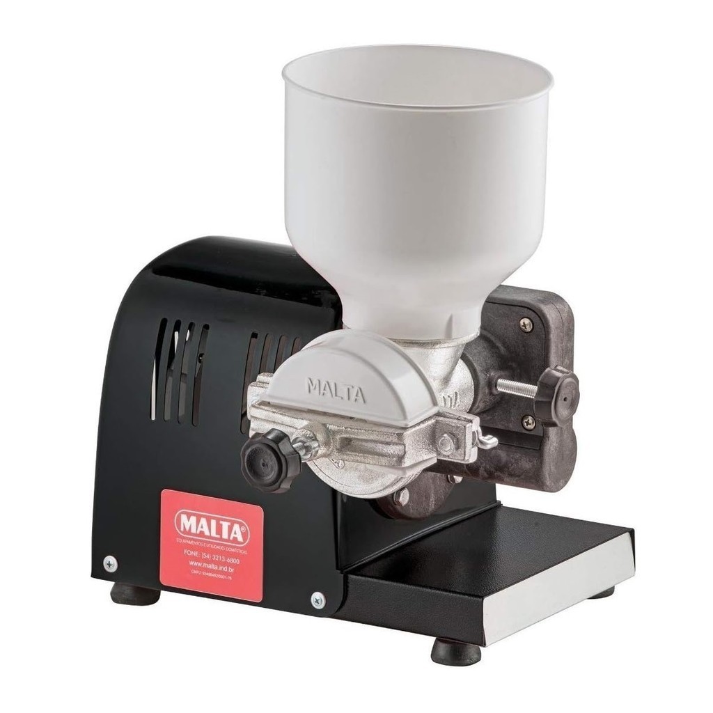 Moedor Elétrico Multi Grãos Mix Café Milho Pimenta Bivolt Preto Malta