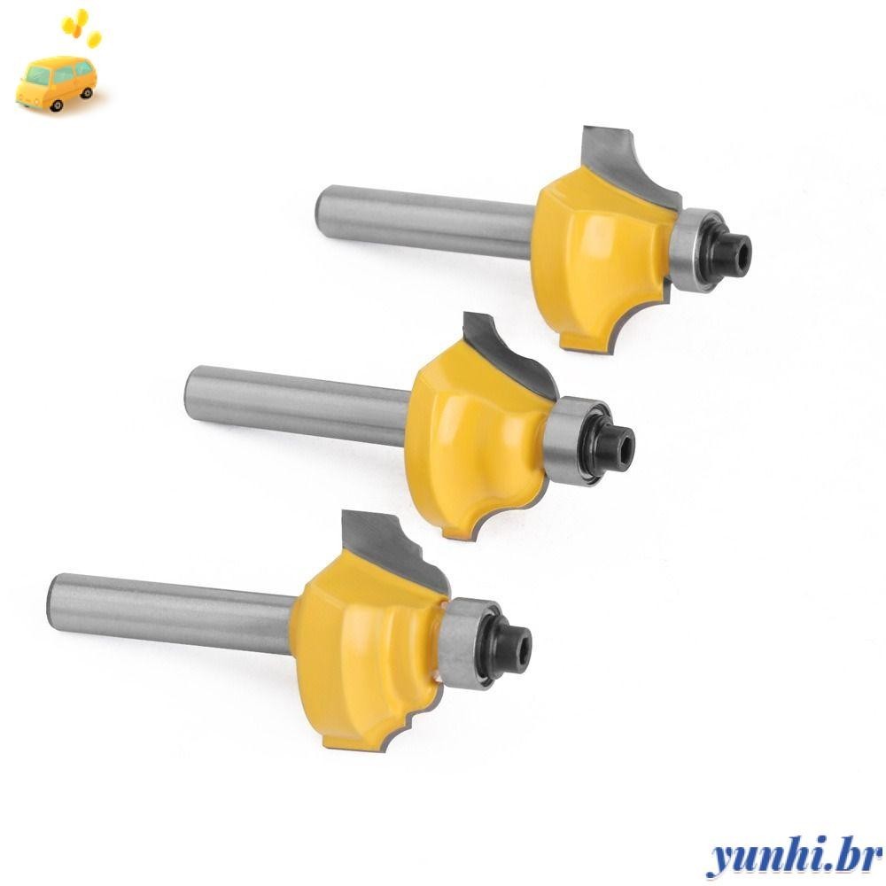 YUNHI Router Bit , Fresa De Madeira Com Haste De 6MM , Carboneto De Tungstênio Escultura De Rolamentos