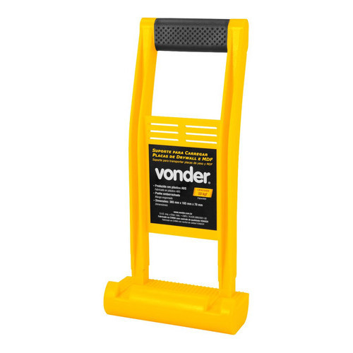 Suporte plástico para carregar chapas de Drywall/MDF VONDER em Oferta na Shopee