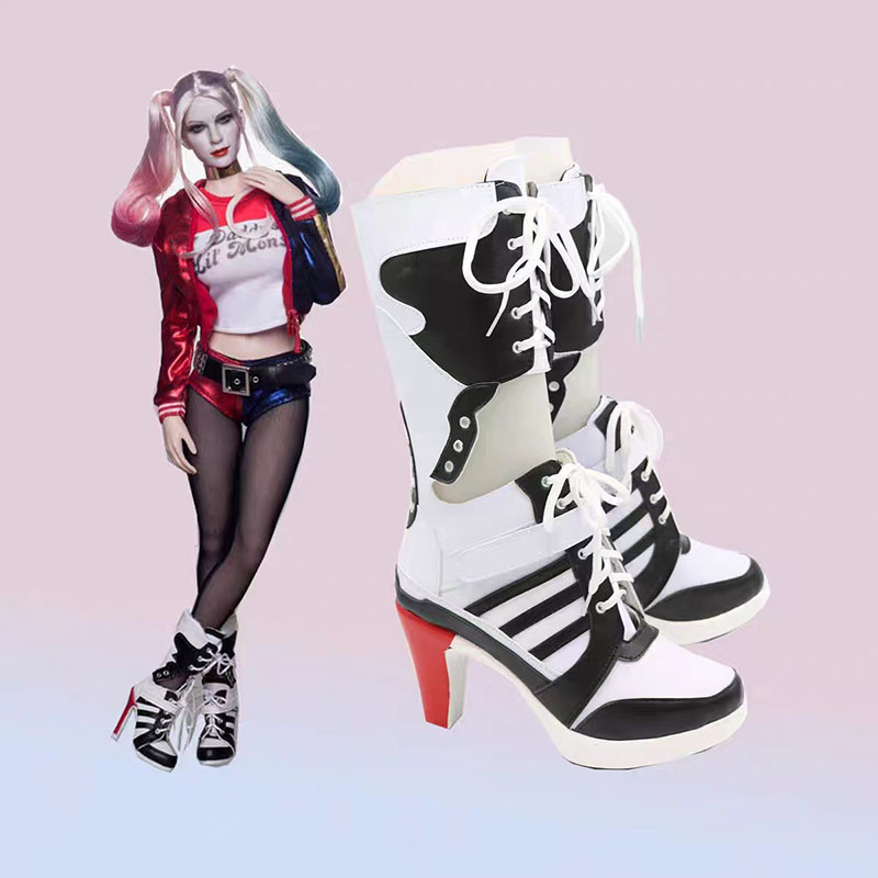 Sparks Cosplay Botas Bota Do Esquadrão Suicida Harley Quinn Shoes